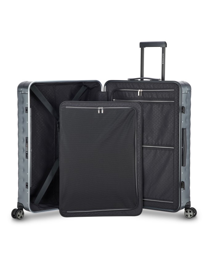Roncato - Large 77.5 cm Aluminum 4-Wheel Trolley by Uno Al