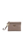 Ynot - Clutch with wrist strap, Size S, in logo fabric and