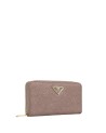 Ynot - Women's zip-around wallet in logo-printed fabric and