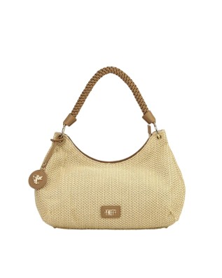  Ynot - Borsa Hobo Donna con Manico Intrecciato Tg. 