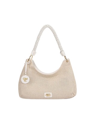  Ynot - Borsa Hobo Donna con Manico Intrecciato Tg. 