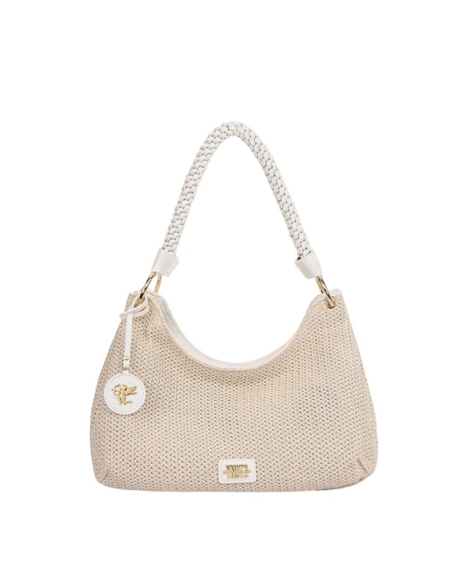 Ynot - Women's Hobo Bag with Braided Handle, Size L, in Malè
