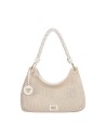 Ynot - Women's Hobo Bag with Braided Handle, Size L, in Malè