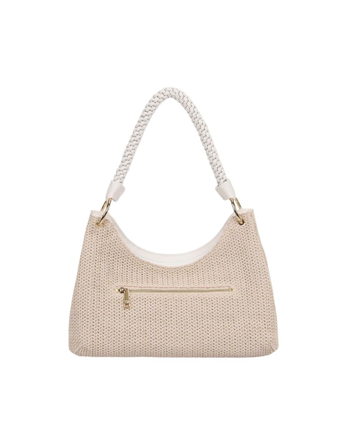Ynot - Women's Hobo Bag with Braided Handle, Size L, in Malè