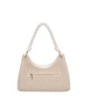 Ynot - Women's Hobo Bag with Braided Handle, Size L, in Malè