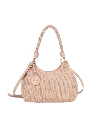  Ynot - Borsa Hobo Donna con Manico Intrecciato Tg. 