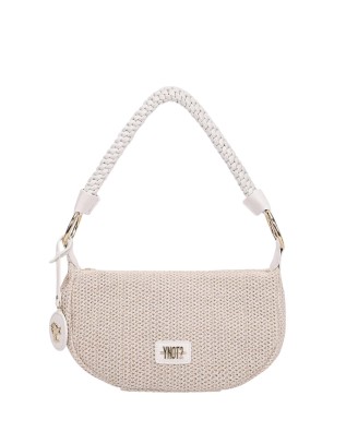  Ynot - Borsa hobo con manico intrecciato Tg. 