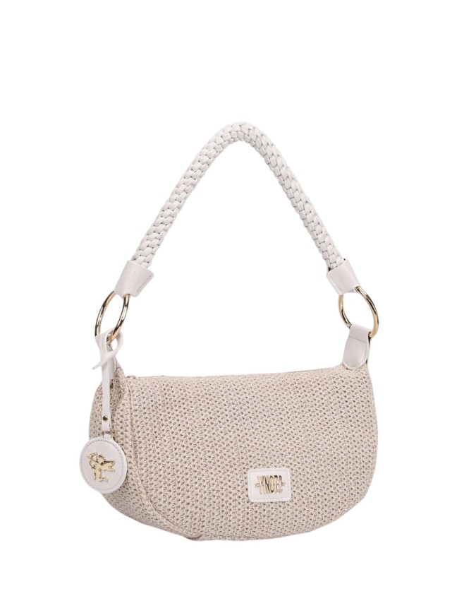 Ynot - Hobo bag with braided handle, Size XS, in Malè