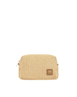 Ynot - Compact Women's Beauty Case, Size XS, in straw-effect