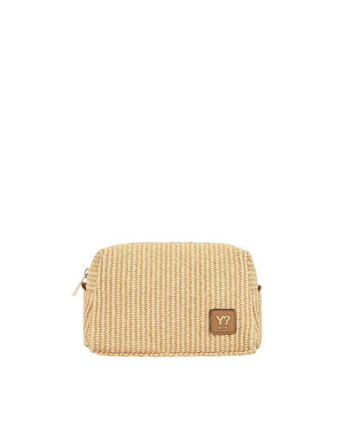 Ynot - Compact Women's Beauty Case, Size XS, in straw-effect