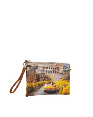  Ynot - Clutch Tg. S con tracolla in ecopelle stampa città 2