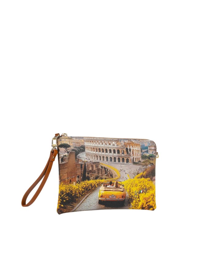 Ynot - Clutch, Size S, with a faux leather shoulder strap