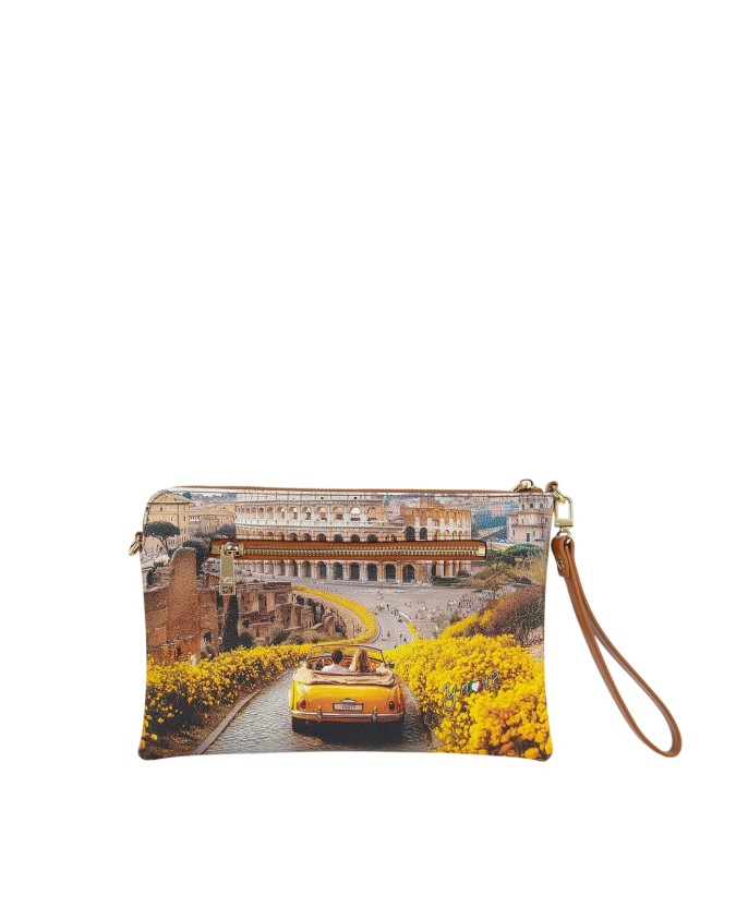 Ynot - Clutch Piccola in Ecopelle Stampa Città Yesbag