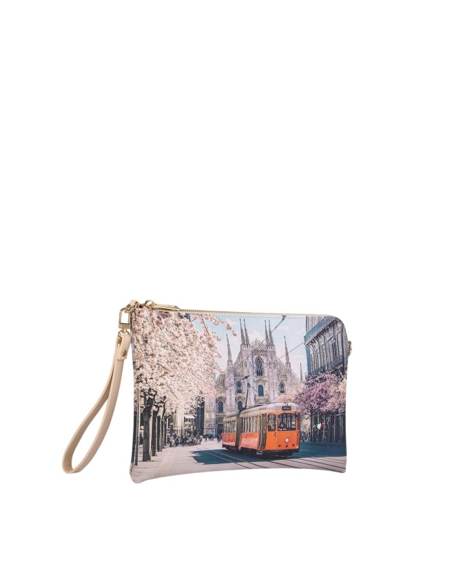 Ynot - Clutch Piccola in Ecopelle Stampa Città Yesbag