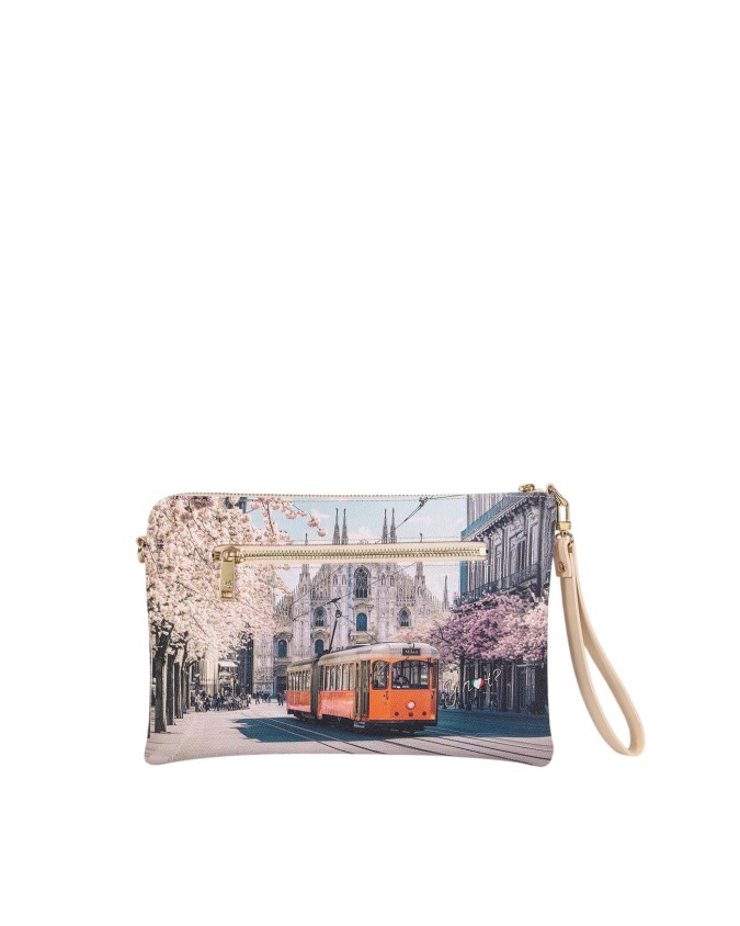 Ynot - Clutch, Size S, with a faux leather shoulder strap