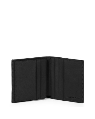 Piquadro - Porta carte di credito in pelle Black Square