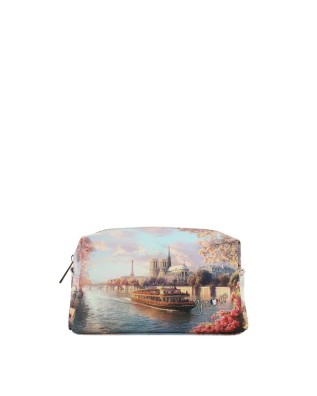  Ynot - Beauty Case Tg. S in ecopelle Stampa Città Yesbag