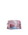 Ynot - Small Faux Leather Beauty Case with "Città" Print by