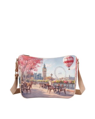  Ynot - Borsa a sacca con tracolla a nastro Tg. 