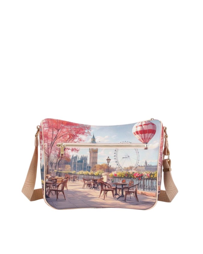  Ynot - Borsa a sacca con tracolla a nastro Tg. 