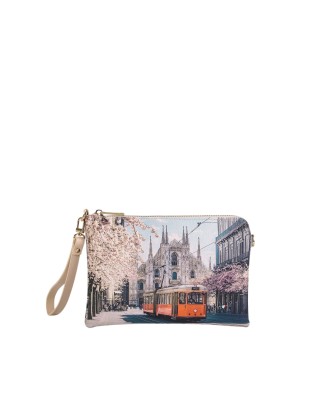 Ynot – Clutch aus Kunstleder, Größe XS, mit Schulterriemen mit