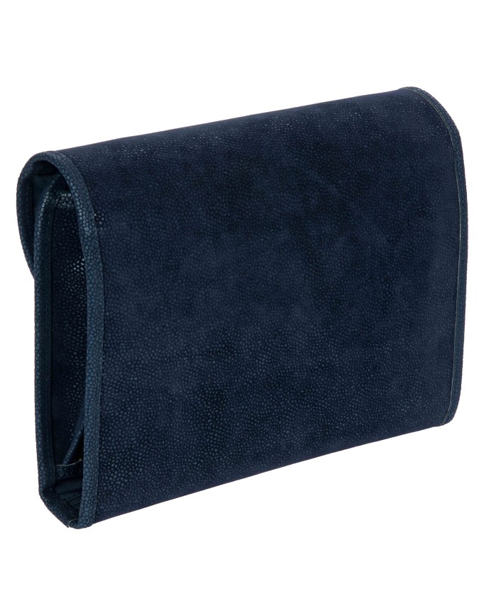 Bric's - Large Tri-Fold Toiletry Bag in Life Suede Fabric