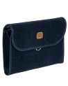 Bric's - Large Tri-Fold Toiletry Bag in Life Suede Fabric