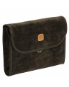 Bric's - Large Tri-Fold Toiletry Bag in Life Suede Fabric