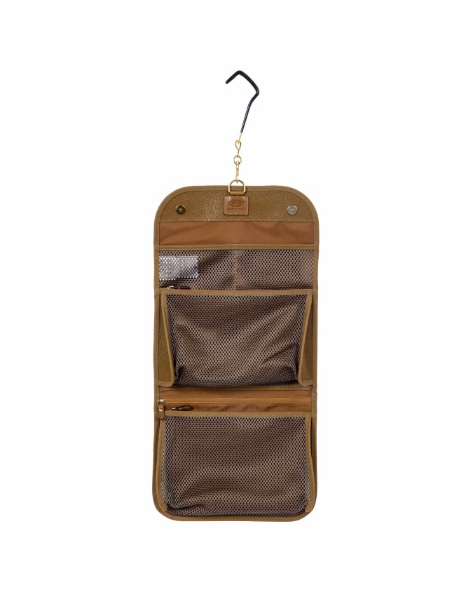 Bric's - Large Tri-Fold Toiletry Bag in Life Suede Fabric