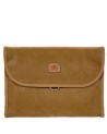 Bric's - Large Tri-Fold Toiletry Bag in Life Suede Fabric