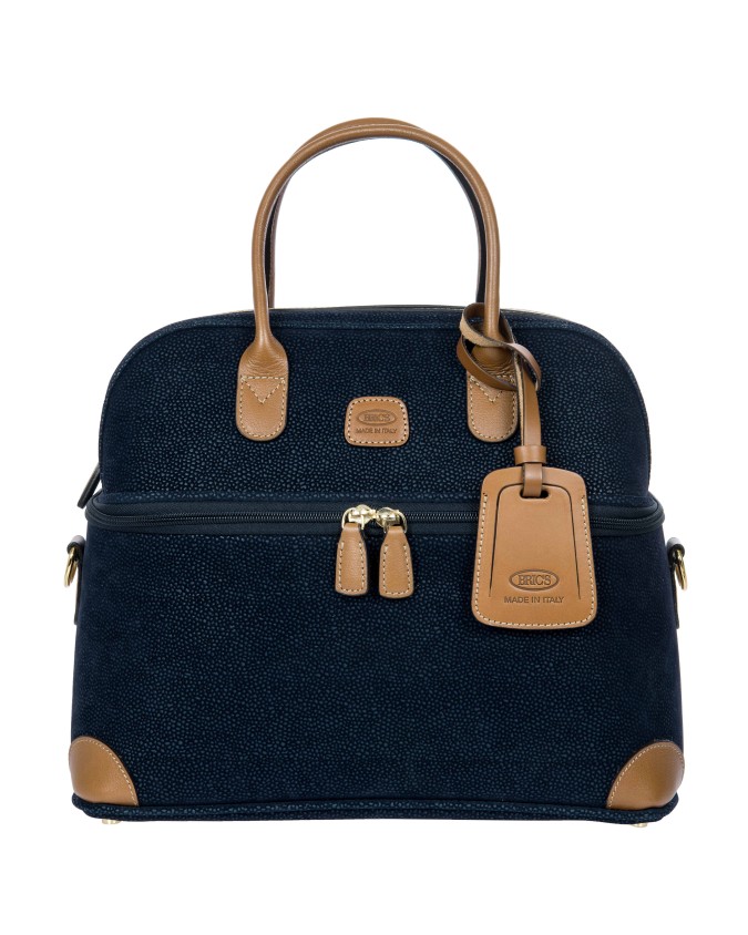 Bric's - Kosmetiktasche mit zwei Griffen aus Life-Wildleder