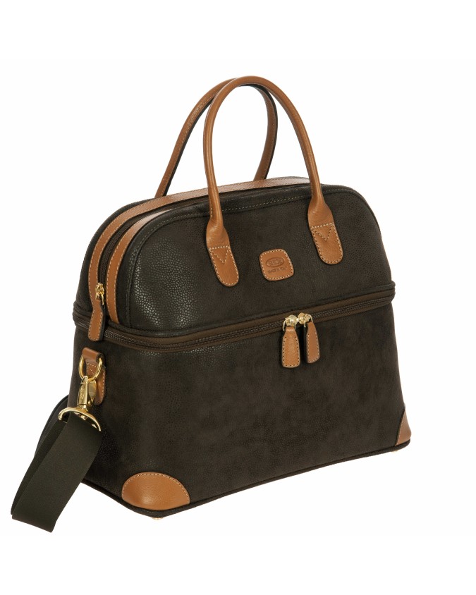 Bric's - Life Suede Fabric Beauty Case with Double Handles