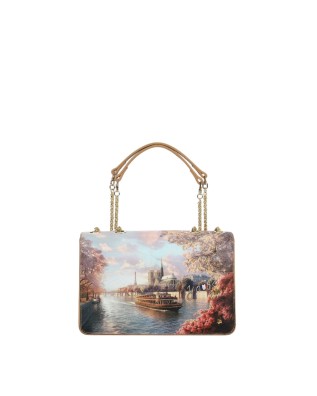 Ynot - Small-sized messenger bag with flap and double handles