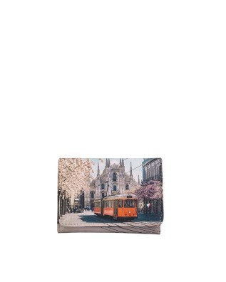 Ynot – Damenbrieftasche Größe XS mit Klappe aus Kunstleder mit