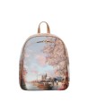 Ynot – Damenrucksack, Größe M, mit Außentasche aus Kunstleder