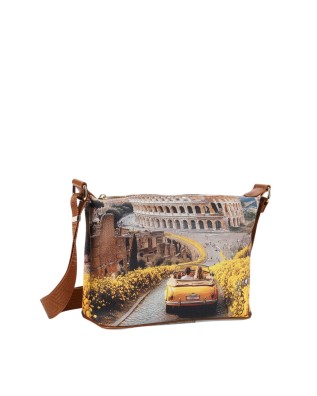  Ynot - Borsa Hobo Tg. S in ecopelle stampa città Yesbag 2