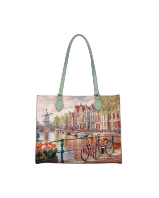  Ynot - Borsa a spalla shopping square Tg. 