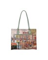 Ynot - Square Shopping Shoulder Bag, Size XL, in Faux Leather