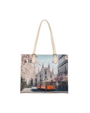  Ynot - Borsa a spalla shopping square Tg. 
