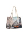 Ynot - Square Shopping Shoulder Bag, Size XL, in Faux Leather