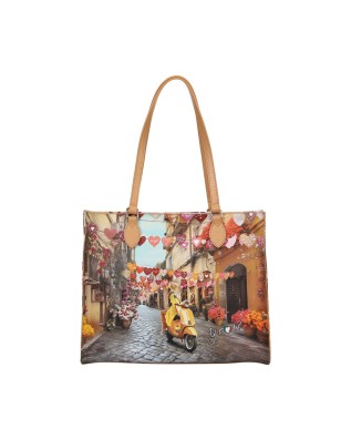  Ynot - Borsa a spalla shopping square Tg. 