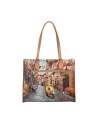 Ynot - Square Shopping Shoulder Bag, Size XL, in Faux Leather