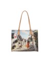 Ynot - Square Shopping Shoulder Bag, Size XL, in Faux Leather