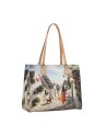 Ynot - Square Shopping Shoulder Bag, Size XL, in Faux Leather