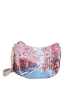 Ynot - Large Tote Bag with Faux Leather Shoulder Strap, "Città