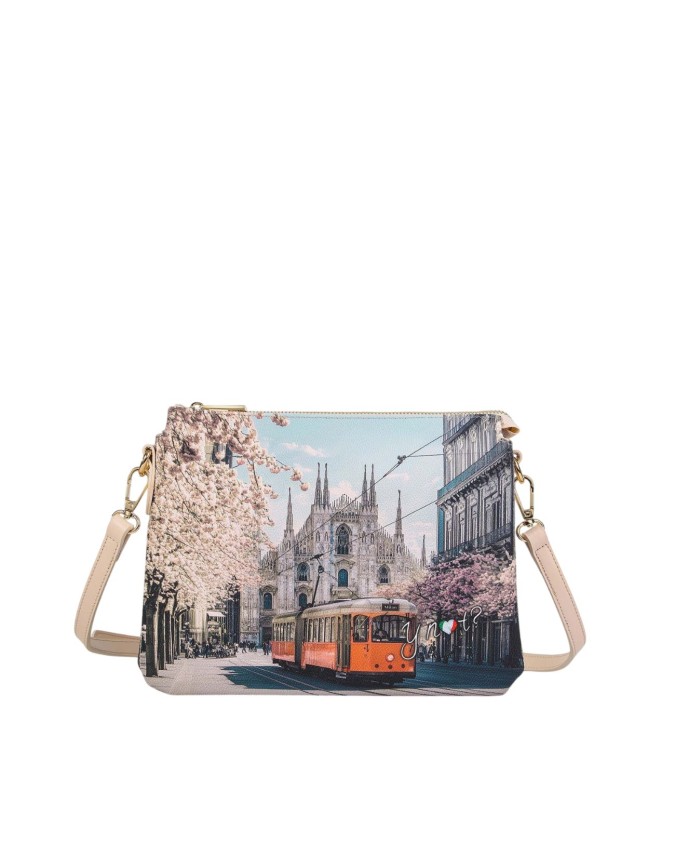 Ynot - Women's Shoulder Bag, Size M, with Two Compartments, in