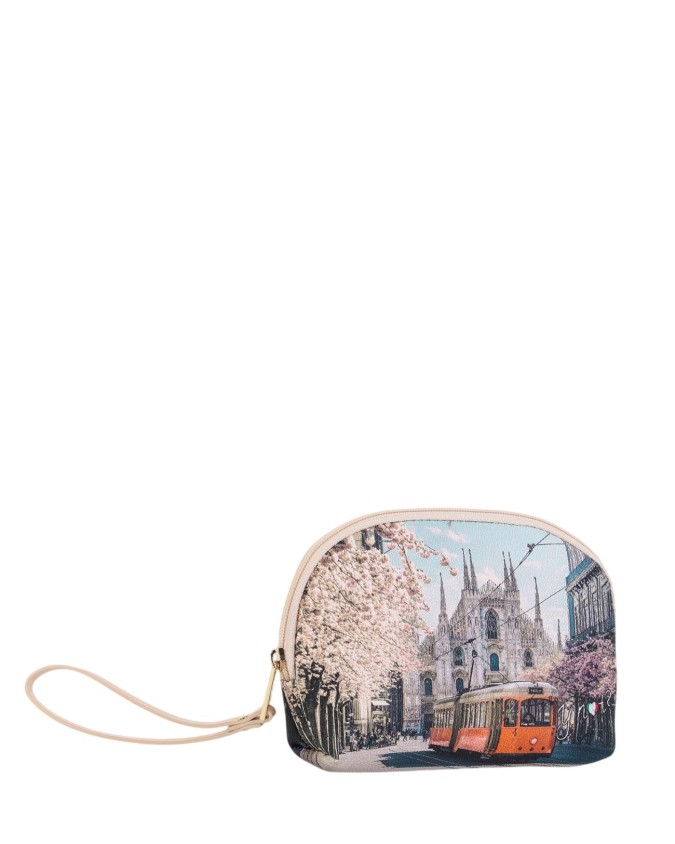 Ynot – Rounded Beauty Case, Size S, with faux leather handle