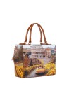 Ynot – Boston-Tasche in Größe M aus Kunstleder mit Città