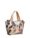 Ynot - Size M Faux Leather Tote Bag with Two Handles and