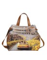 Ynot - XL Over-the-Shoulder Shopping Bag in Faux Leather with